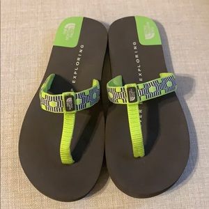 North Face flip flops